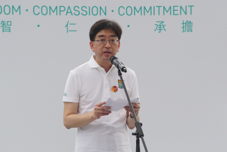 Dr Ko Wing-man, Secretary for Food and Health, gave a speech for the “130 Years of Medicine in Hong Kong” kick-off event.